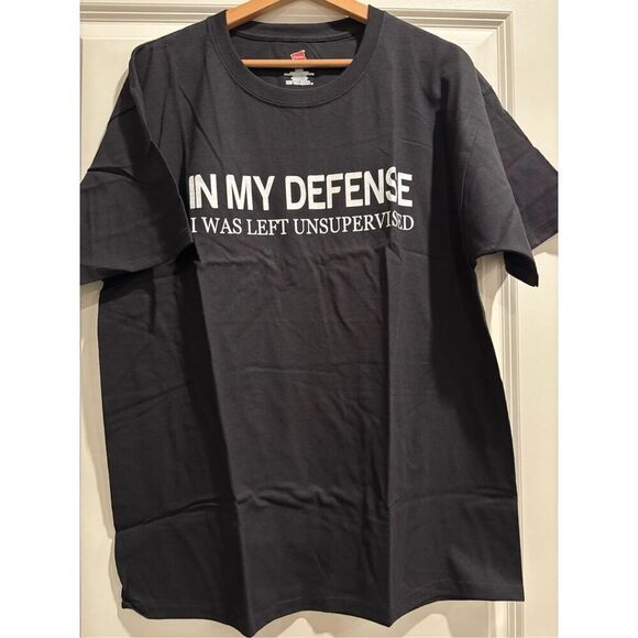 In my defense, I was left unsupervised T-shirt size Large - Picture 1 of 2